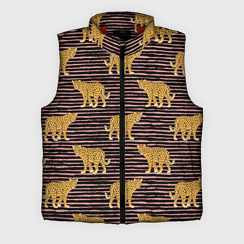Мужской жилет Леопарды паттерн / 3D-Красный – фото 1