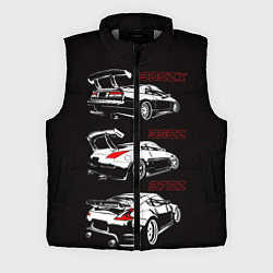 Мужской жилет NISSAN 300 ZX 350Z 370Z JDM STYLE, цвет: 3D-светло-серый