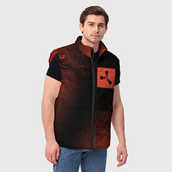 Мужской жилет РАСТ Разводы, цвет: 3D-красный — фото 2