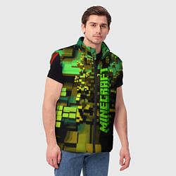 Мужской жилет Minecraft, pattern 2022, цвет: 3D-красный — фото 2