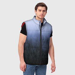 Мужской жилет КРАСИВЫЙ ЛЕС В ТУМАНЕ, цвет: 3D-красный — фото 2