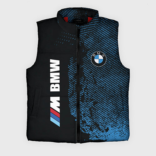 Мужской жилет BMW M Series Синий Гранж / 3D-Красный – фото 1