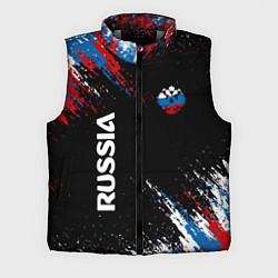 Мужской жилет Russia Штрихи в цвет Флага, цвет: 3D-светло-серый