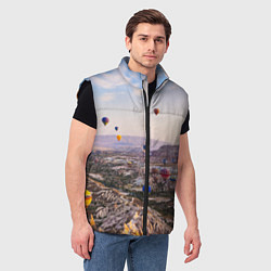 Мужской жилет Воздушные Шары!, цвет: 3D-черный — фото 2
