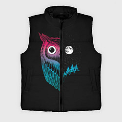 Мужской жилет Ночная сова Градиент, цвет: 3D-черный