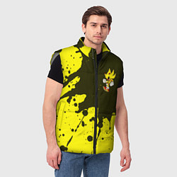 Мужской жилет SONIC EXE Брызги 4, цвет: 3D-светло-серый — фото 2