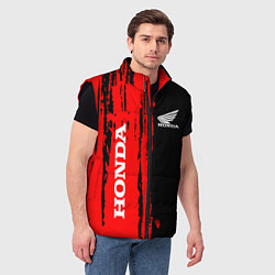 Мужской жилет Honda марка авто, цвет: 3D-черный — фото 2