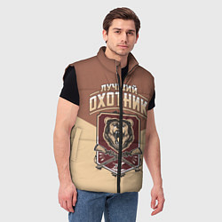 Мужской жилет Лучший Охотник Hunter, цвет: 3D-черный — фото 2