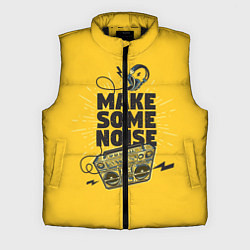 Мужской жилет Make Some Noise музыка, цвет: 3D-черный