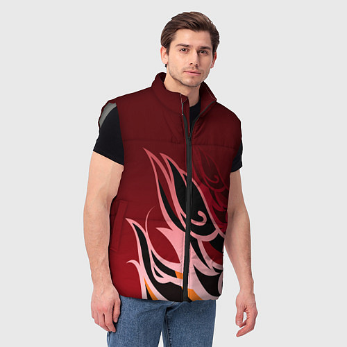 Мужской жилет ТОМА GENSHIN IMPACT / 3D-Светло-серый – фото 3