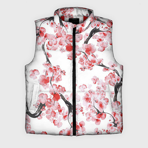 Мужской жилет Ранняя сакура / 3D-Красный – фото 1