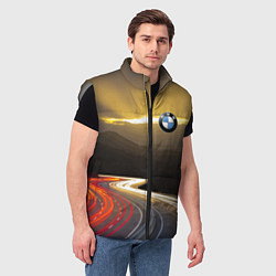Мужской жилет BMW Night route, цвет: 3D-светло-серый — фото 2