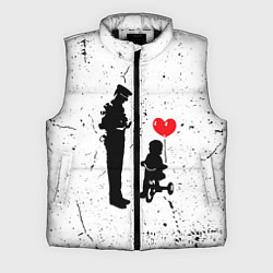 Мужской жилет Banksy - ребенок на велосипеде