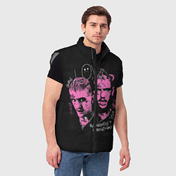 Мужской жилет Lil Peep Всё Для Всех Лил Пип, цвет: 3D-светло-серый — фото 2