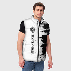Мужской жилет РОССИЙСКАЯ ИМПЕРИЯ - ГЕРБ Краски, цвет: 3D-черный — фото 2