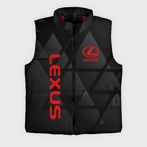 Мужской жилет LEXUS ЛЕКСУС ТРЕУГОЛЬНИКИ / 3D-Красный – фото 1
