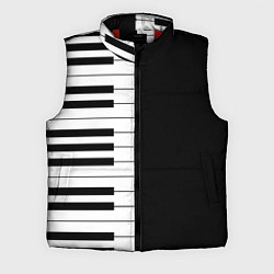 Мужской жилет Черно-Белое Пианино Piano, цвет: 3D-красный