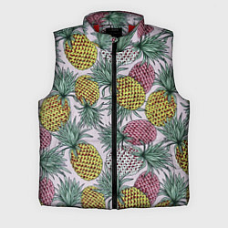 Мужской жилет Ананасовый урожай, цвет: 3D-красный