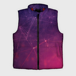 Мужской жилет Абстрактные взаимосвязанные линии, цвет: 3D-красный