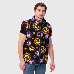 Мужской жилет Five Nights at Freddys: Security Breach Луна и Сол, цвет: 3D-красный — фото 2