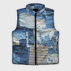 Мужской жилет Пэчворк Рваная ткань Hype