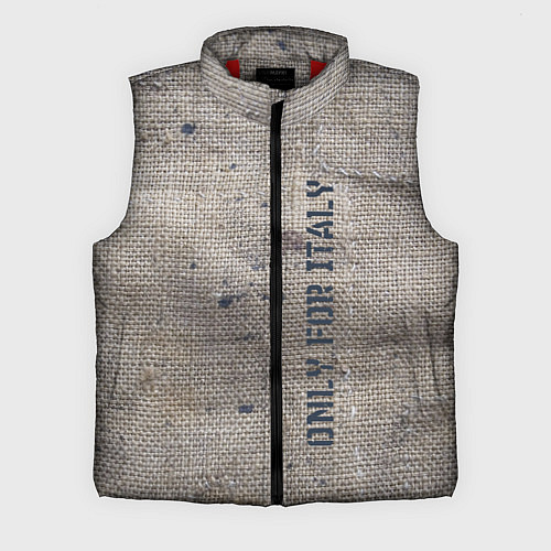 Мужской жилет Only for Italy Мешковина Авангард Hype / 3D-Красный – фото 1