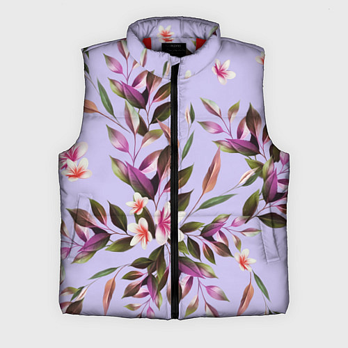 Мужской жилет Цветы Вересковый Сад / 3D-Красный – фото 1