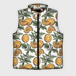 Мужской жилет Узор из тропических апельсинов, цвет: 3D-красный