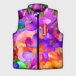 Мужской жилет Красочный цветочный паттерн Лето Colorful Floral P