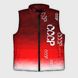Мужской жилет Принт с надписью СССР, цвет: 3D-красный