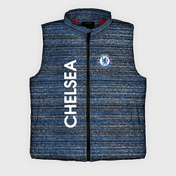 Мужской жилет CHELSEA F C ЧЕЛСИ ШУМ ПОЛОС ТЕКСТУРА, цвет: 3D-красный