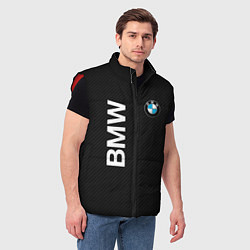 Мужской жилет Bmw КОРБОНОВЫЕ ПОЛОСЫ, цвет: 3D-красный — фото 2