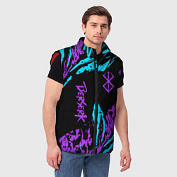 Мужской жилет Berserk bleck mask neon, цвет: 3D-красный — фото 2