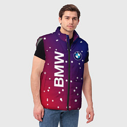 Мужской жилет Бмв bmw градиент, цвет: 3D-светло-серый — фото 2