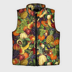 Мужской жилет Вкусные Летние Фрукты, цвет: 3D-черный