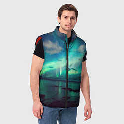 Мужской жилет Aurora borealis, цвет: 3D-красный — фото 2