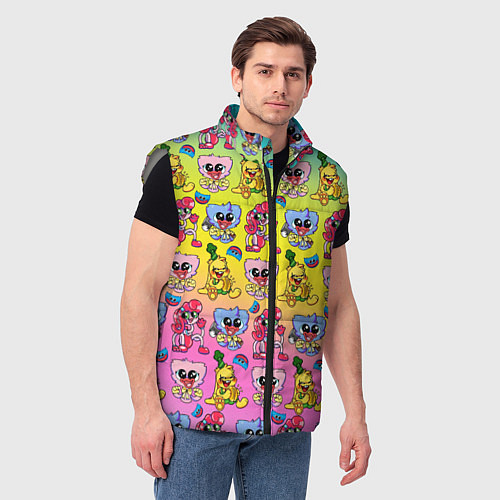 Мужской жилет POPPY PLAYTIME МИЛЫЕ ПЕРСОНАЖИ / 3D-Светло-серый – фото 3