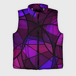 Мужской жилет Абстрактный в пурпурных тонах узор