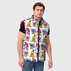Мужской жилет Poppy Playtime - Chapter 2 паттерн из персонажей, цвет: 3D-красный — фото 2