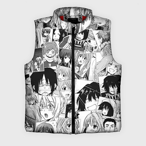 Мужской жилет Log Horizon pattern / 3D-Красный – фото 1