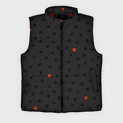 Мужской жилет Love Death and Robots black pattern / 3D-Красный – фото 1