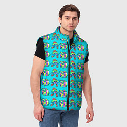 Мужской жилет RAINBOW AND CUBE, цвет: 3D-черный — фото 2