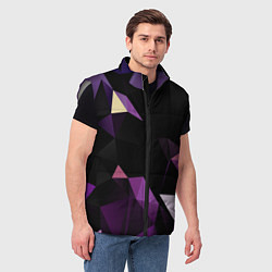 Мужской жилет Полигональная магия, цвет: 3D-светло-серый — фото 2