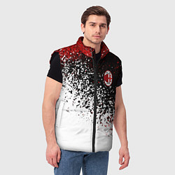 Мужской жилет Ac milan краска, цвет: 3D-черный — фото 2