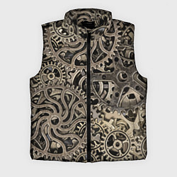 Мужской жилет Ажурный узор из металлических шестерёнок в стиле С, цвет: 3D-черный