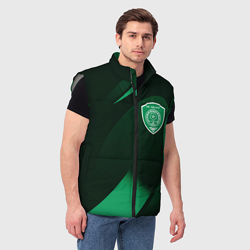 Мужской жилет Футбольный клуб АХМАТ ЧЕЧНЯ / 3D-Светло-серый – фото 3