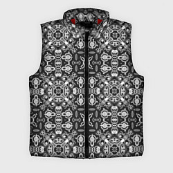 Мужской жилет Black and white ethnic oriental ornament, цвет: 3D-красный