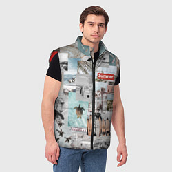 Мужской жилет Aloha surfing, цвет: 3D-красный — фото 2