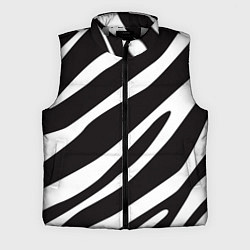 Мужской жилет Анималистичный рисунок зебра, цвет: 3D-светло-серый