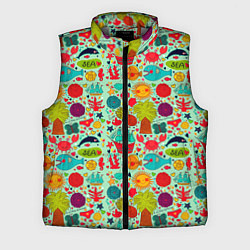 Мужской жилет LOVE SUMMER SEA, цвет: 3D-светло-серый